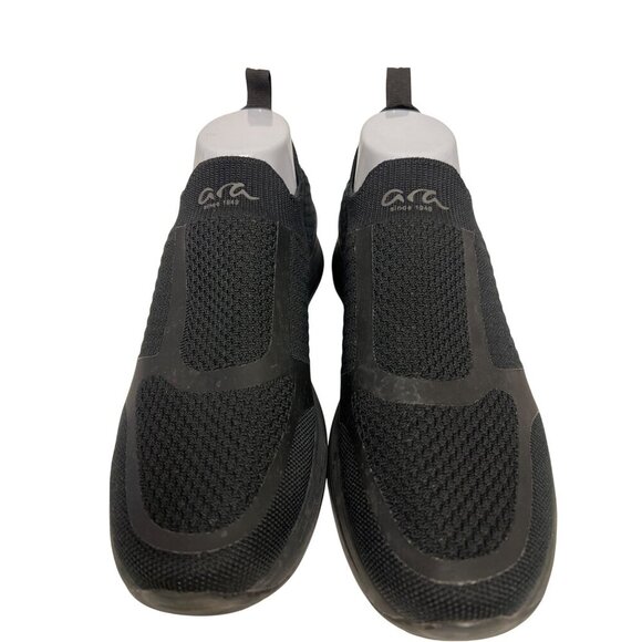 ARA Carlton Hydrophobic Men\'s Sneakers Slip On Black Water Resistant EU 42 US 9